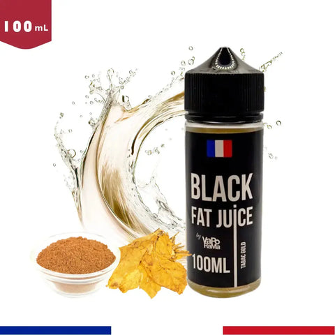 E-liquide tabac blond non sucré Fat Juice Black 100ml - Bob le Vapoteur