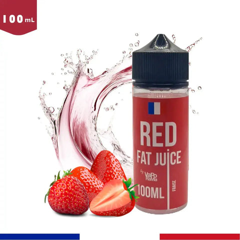 E-liquide fraise Fat Juice Red 100ml - Bob le Vapoteur