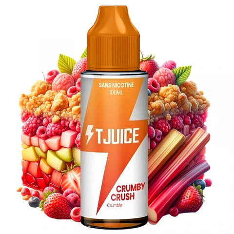 T Juice Crumble 100l Crumble Fraise Rhubarbe